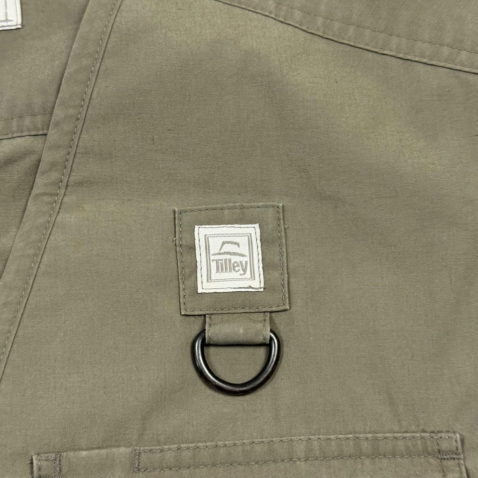 Chaleco de batería Tilley Endurables diferente para hombre mediano oliva utilitario carga de viaje Foto 4 de 4