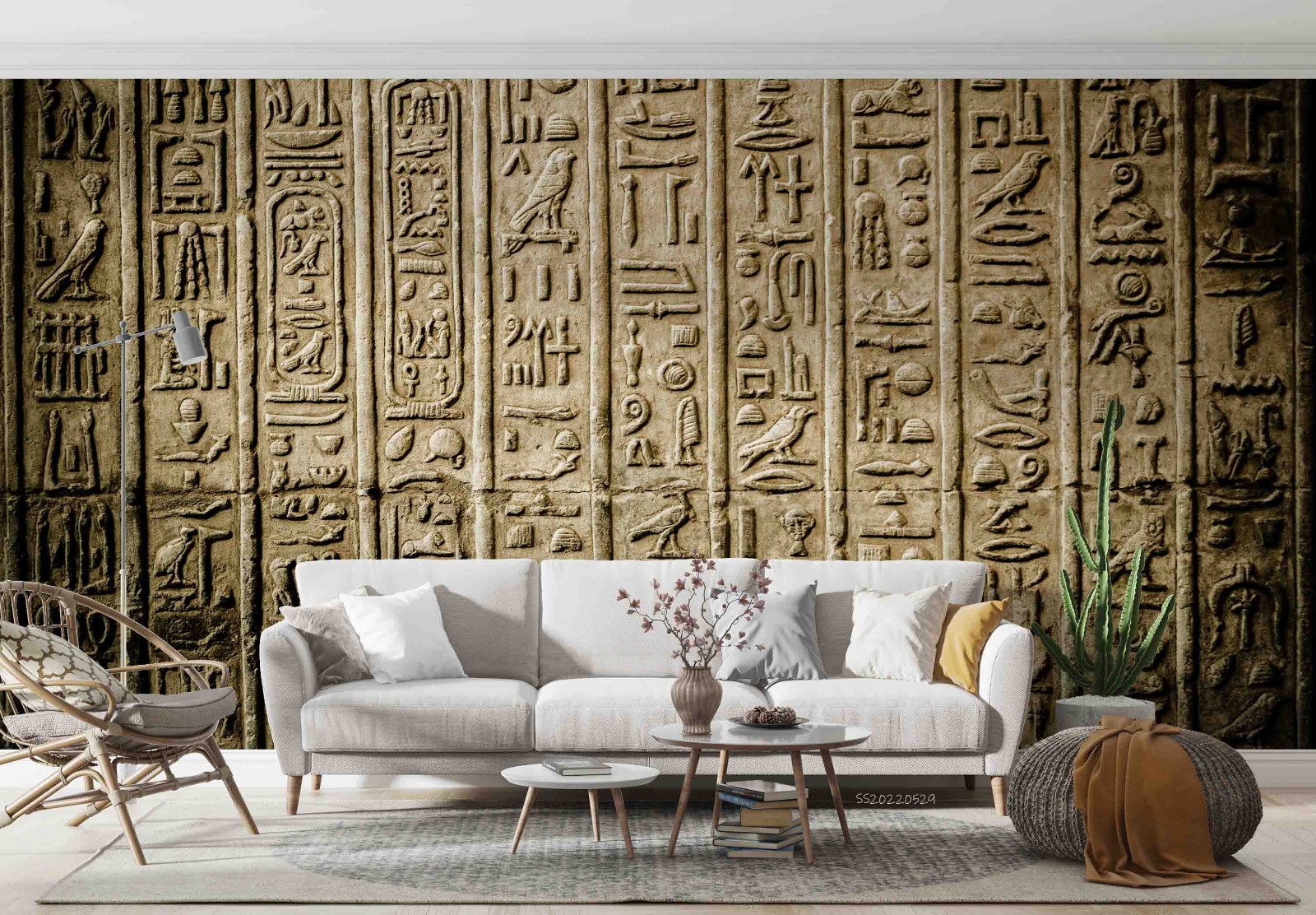 3D Ancient Egypt Texture Relief Wall Murals Wallpaper Murals Wall Sticker