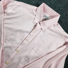 Peter Millar Summer Comfort Long Sleeve Button Down Shirt Men's XL Pink