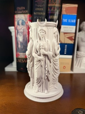 Hecate Statue Devotional Altar Tool | Goddess Hekate Sculpture