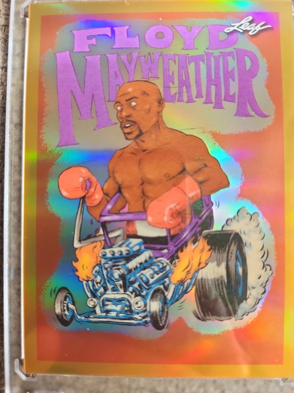 2025 Leaf Metallic Imaginations - Floyd Mayweather Jr. #MI-4 Gold Prismatic /99
