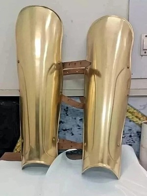 Medieval Knight Leg Greaves Gothic Armor Set | LARP Warrior Leg Guards