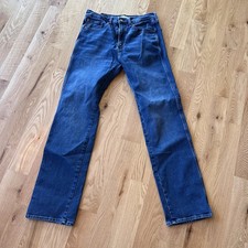 Levi Strauss Jeans Mens 33x34Blue Signature Distressed Denim