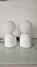John Lewis Lupo Touch Lamps White - Set of 2 H24cm - G9