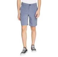 Hurley Youth Hybrid Shorts Adjustable Waist Wicking Boys Size L 14/16 Blue