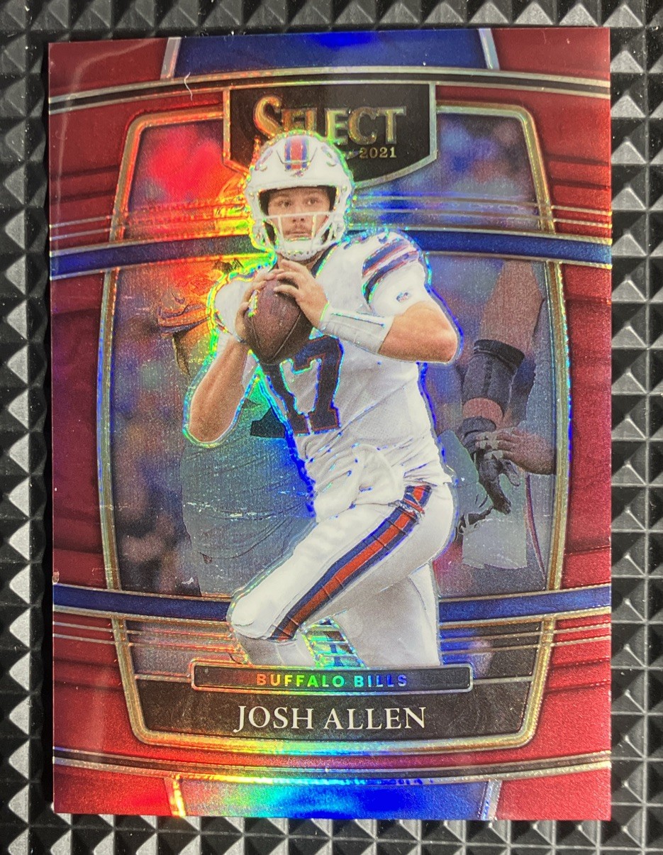 2021 Panini Select Josh Allen MAROON PRIZM SP /149 #6 Buffalo Bills