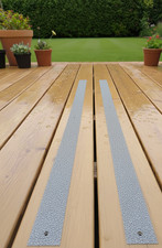 Anti Slip GRP Strips for slippery decking and ramps. Free Drilling & Screws. 