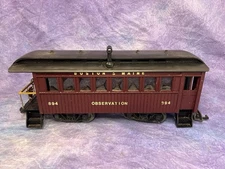 KALAMAZOO TRAINS G 894 BOSTON & MAINE AMERICAN CLASSIC OBSERVATION CAR 1865-7