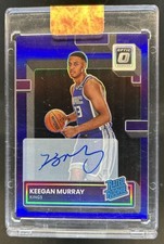 2022-23 Panini Donruss Optic Keegan Murray Rated Rookie Purple RC Auto #214
