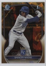2023 Bowman Chrome Draft Sapphire Gold 14/50 Spencer Nivens #BDC-93 01nw