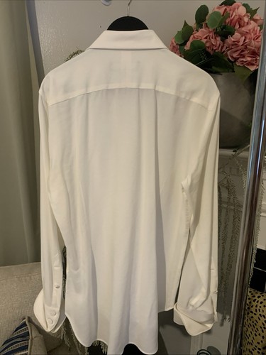 Zara Men’s Frilly Shirt X Stefano Pilati Collection (New) Ivory Color - Picture 5 of 5