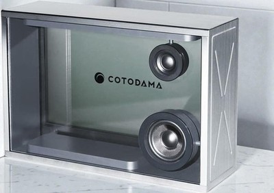 COTODAMA Lyric Speaker Box Silver Wi-Fi Lyrics Display Smart Speaker COTODAMA 