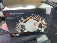 Alpha Solway 3030V Box of 100 FFP3 Valved Disposable Respirator Face Masks