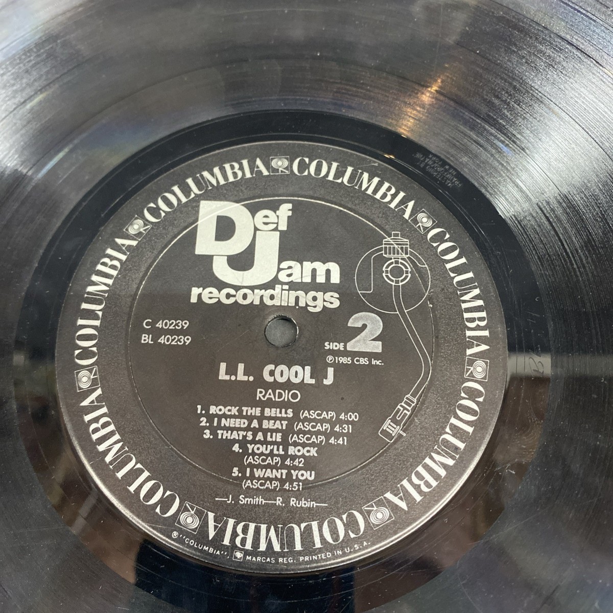 LL COOL J Radio 1985 Vinyl LP Def Jam FC 40239 W/Vg Shrink