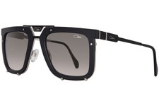 Cazal Legends 648 002SG Sunglasses Matte Black/Grey Gradient Square Shape 56mm