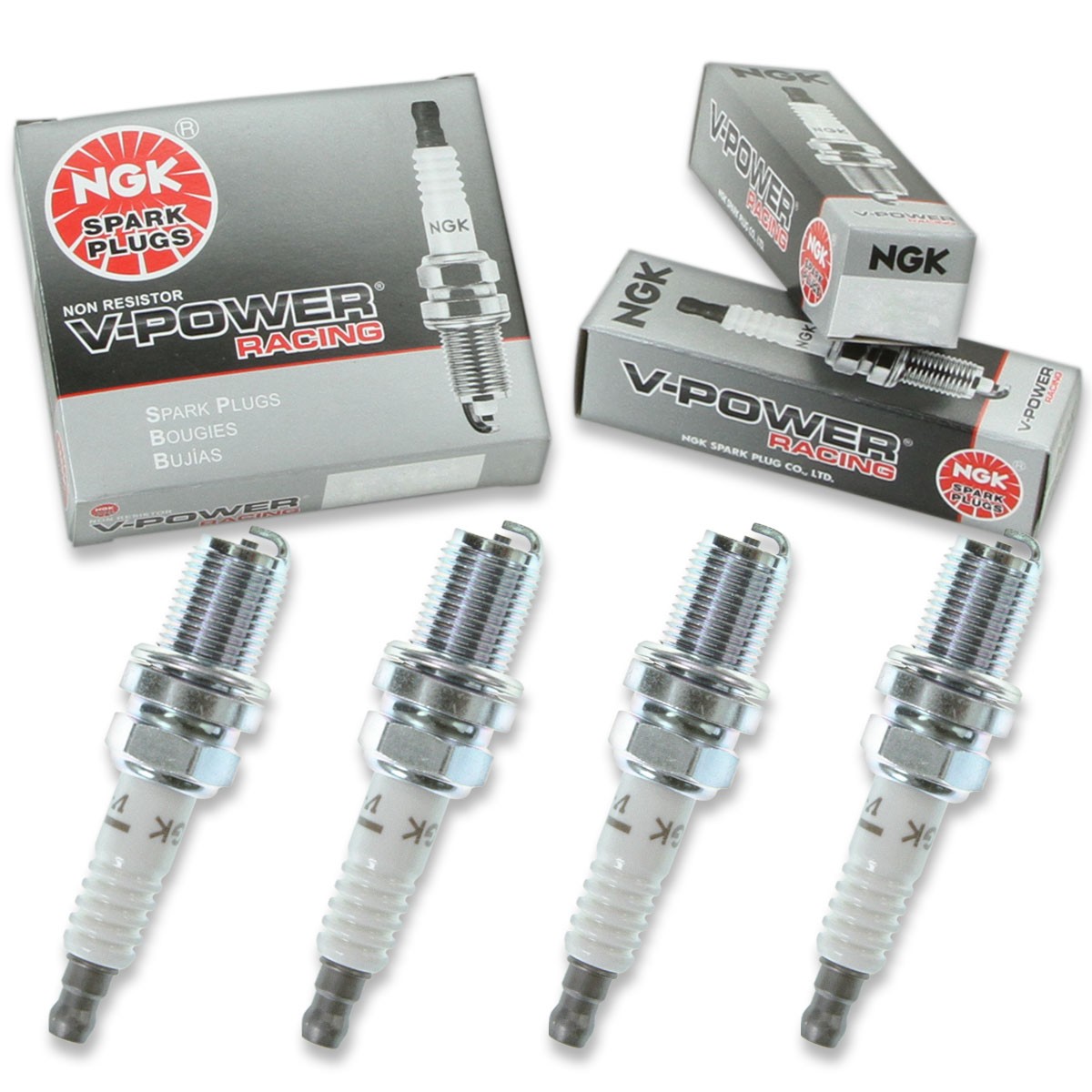 4 pc NGK 5238 R5671A-9 V-Power Racing Spark Plugs for W3CO W3CC W3C0 W3C sk