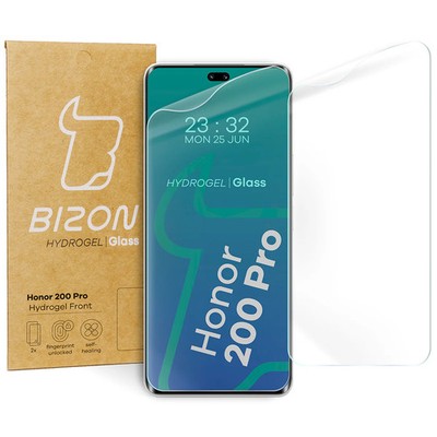 2x Schutzfolie für Honor 200 Pro Bizon Displayschutzfolie Folie Film Handyfolie