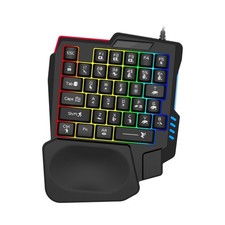 Gaming Keypad Gaming Keyboard RGB 35-key Small -handed Wired Portable