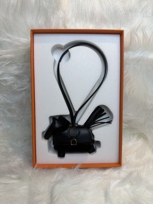 Hermes Rodeo Robeo Plush Charm Noir Wool Lambskin BNIB Limited Rare