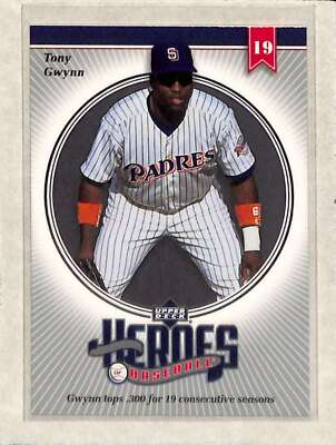 2002 Upper Deck Heroes of Baseball #H-TG7 Tony Gwynn  NM