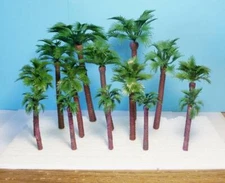 New 14 Piece Multi Gauge Use Model Palm Trees in 4 Sizes from 3 1/8" to 6"