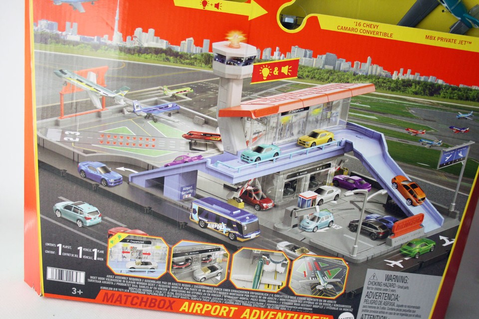RARE 2021 MATCHBOX ACTION DRIVERS AIRPORT ADVENTURE PLAYSET '16 CHEVY ...