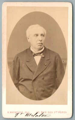 CDV 1865 Dr. Nelaton Chirurg Napoleon III Kugel Garibaldi Sonde Medizin Paris