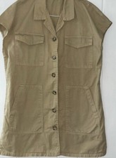 Pretty Little Thing Cargo Sleeveless Shirt Dress