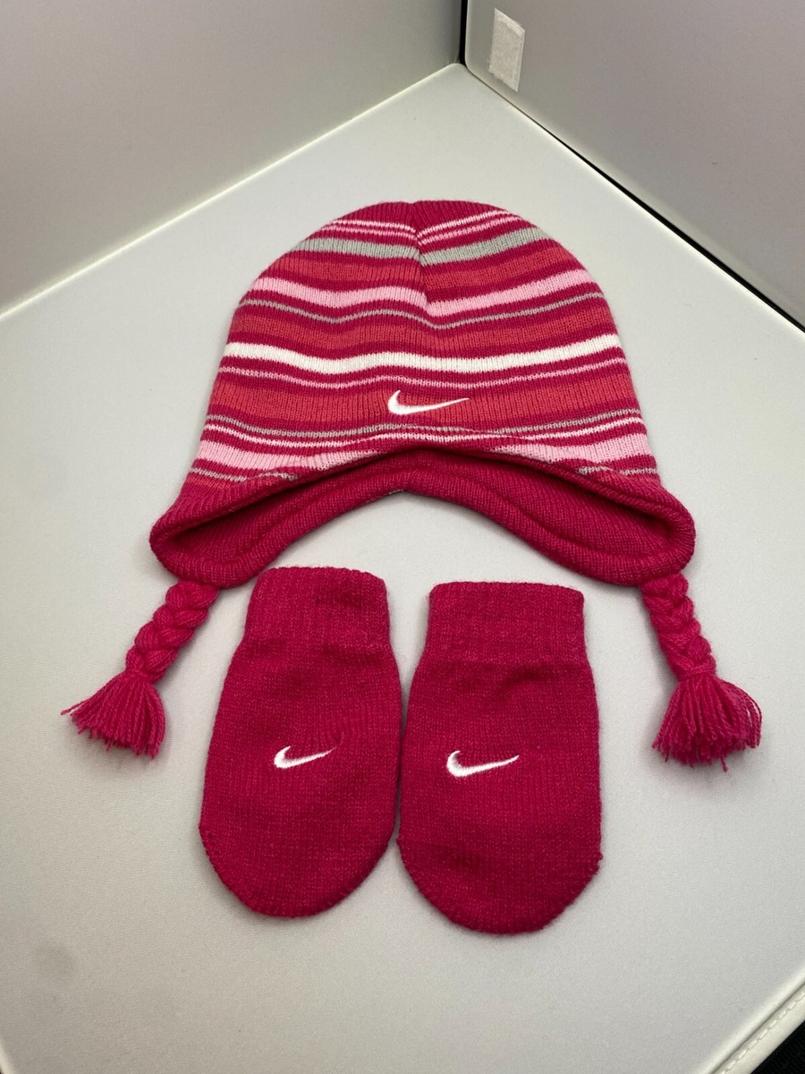 Nike Baby Girl Hat And Mittens Nike Baby Girls Leopard Print