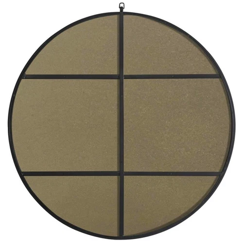 Elegant Decor Rowan 48" Round Metal Frame Hooked Mirror in Black - Picture 4 of 11