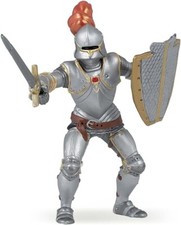 Papo MEDIEVAL-FANTASY 39244 Knight in Armour with red Feather Figurine