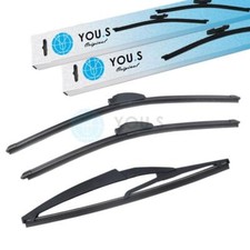 YOU.S Scheibenwischer Wischerblätter SET VORNE + HINTEN für DACIA SANDERO II