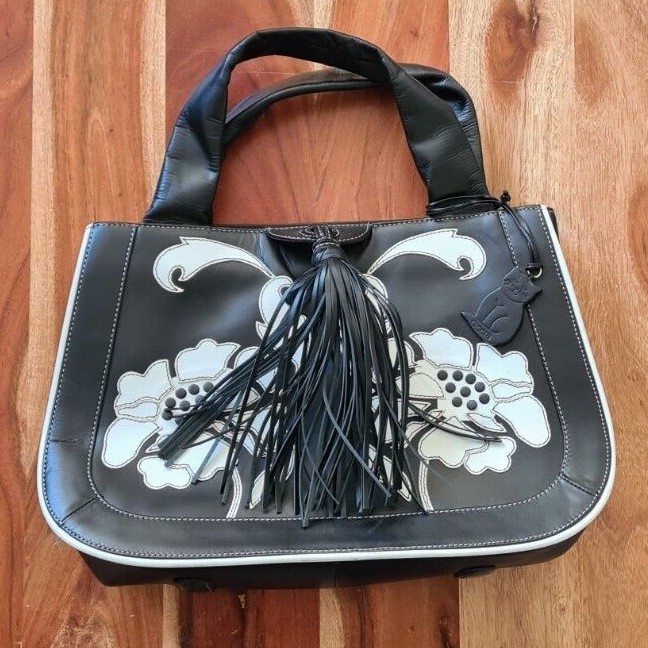 S18 Womens Ladies Quirky Ciccia Black Shoulder Hand Bag part