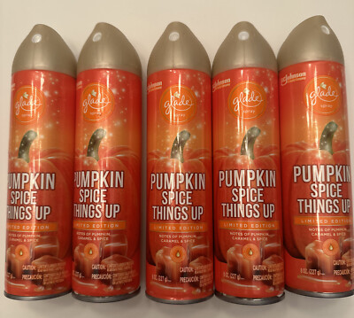 Pumpkin Spice Things Up - Glade Room Spray - Lot of 5 Limited Edition