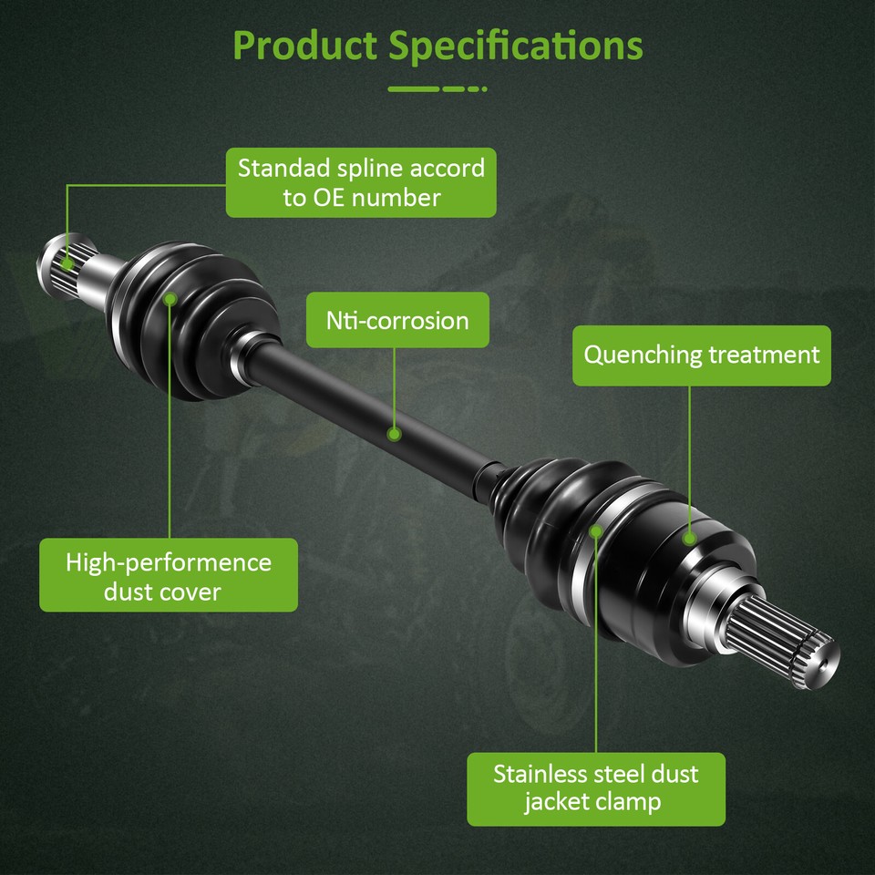 2x High Strength Rear Drive Shaft CV Axle For Yamaha Grizzly 700 550 | eBay