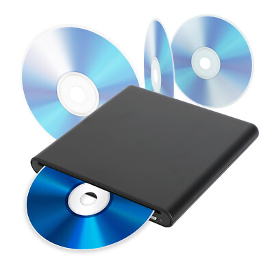 Brenner USB Extern BD-R BD DVD CD RW Disc Brenner Filmplayer Schwarz