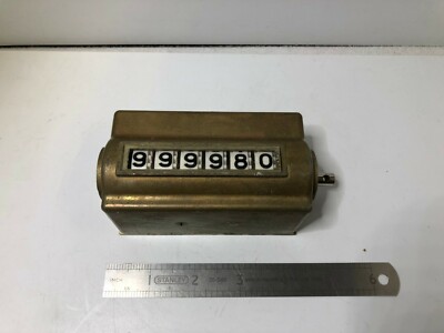 **Vintage** VEEDER ROOT KK1638 COUNTER/TOTALISATOR 6 Fig RATSCHENANTRIEB