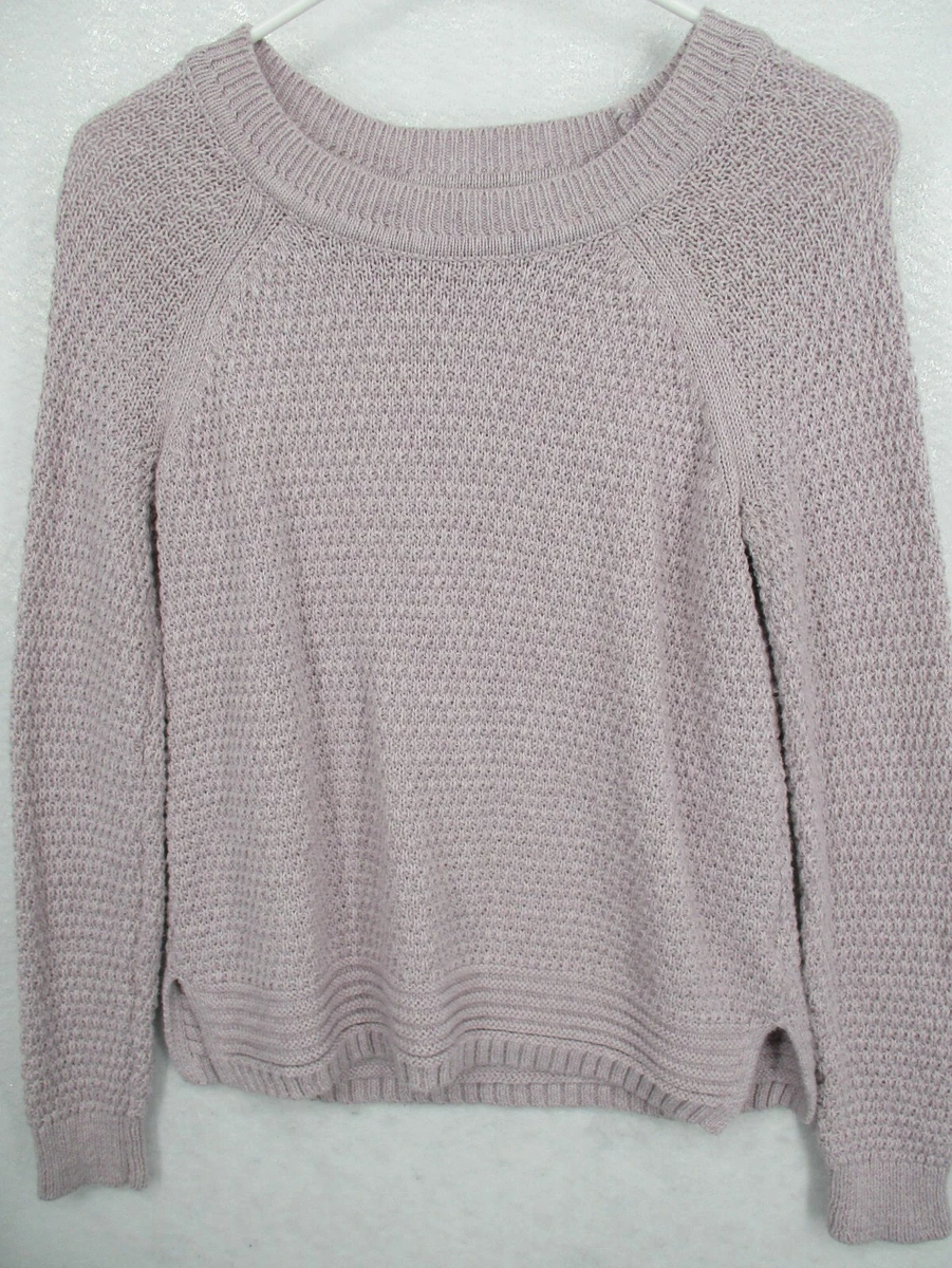Old Navy Women s Sweater Small Purple Lilac Knit Pullover Stretch