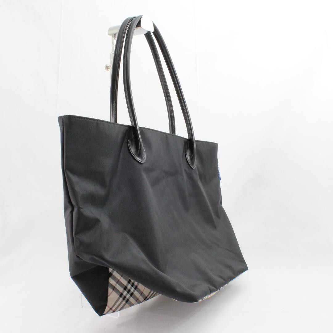 Burberrys BLUE LABEL Check Shoulder Tote Bag Nylon Leather color