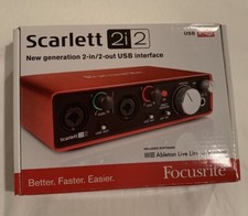 Focusrite Scarlett 2i2 usb audio interface 2-in/2-out