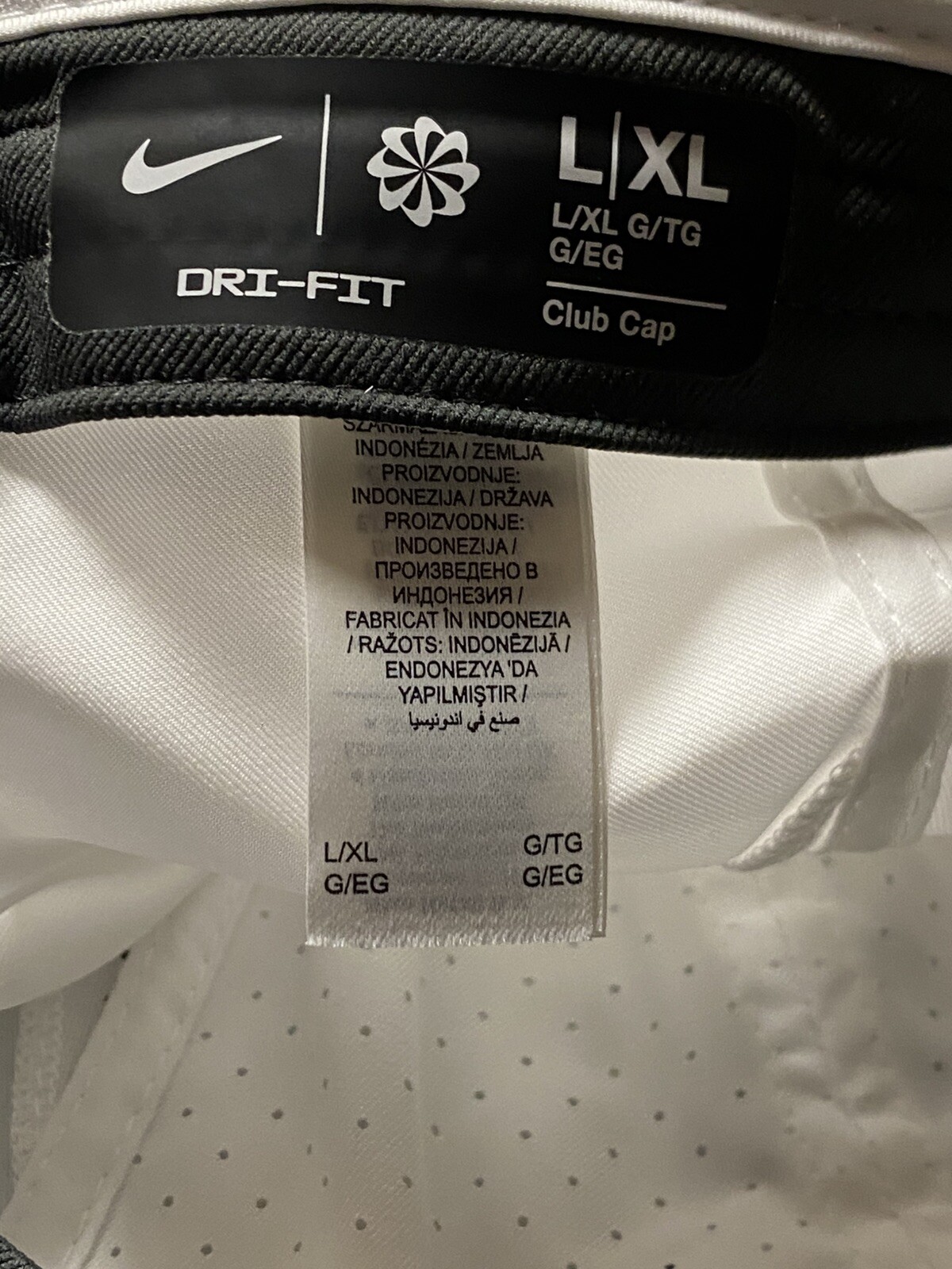 Nike Dri-Fit Rafa Nadal Club Cap Unstructured Hat White SZ L/XL Adult FB5600-100 image 4