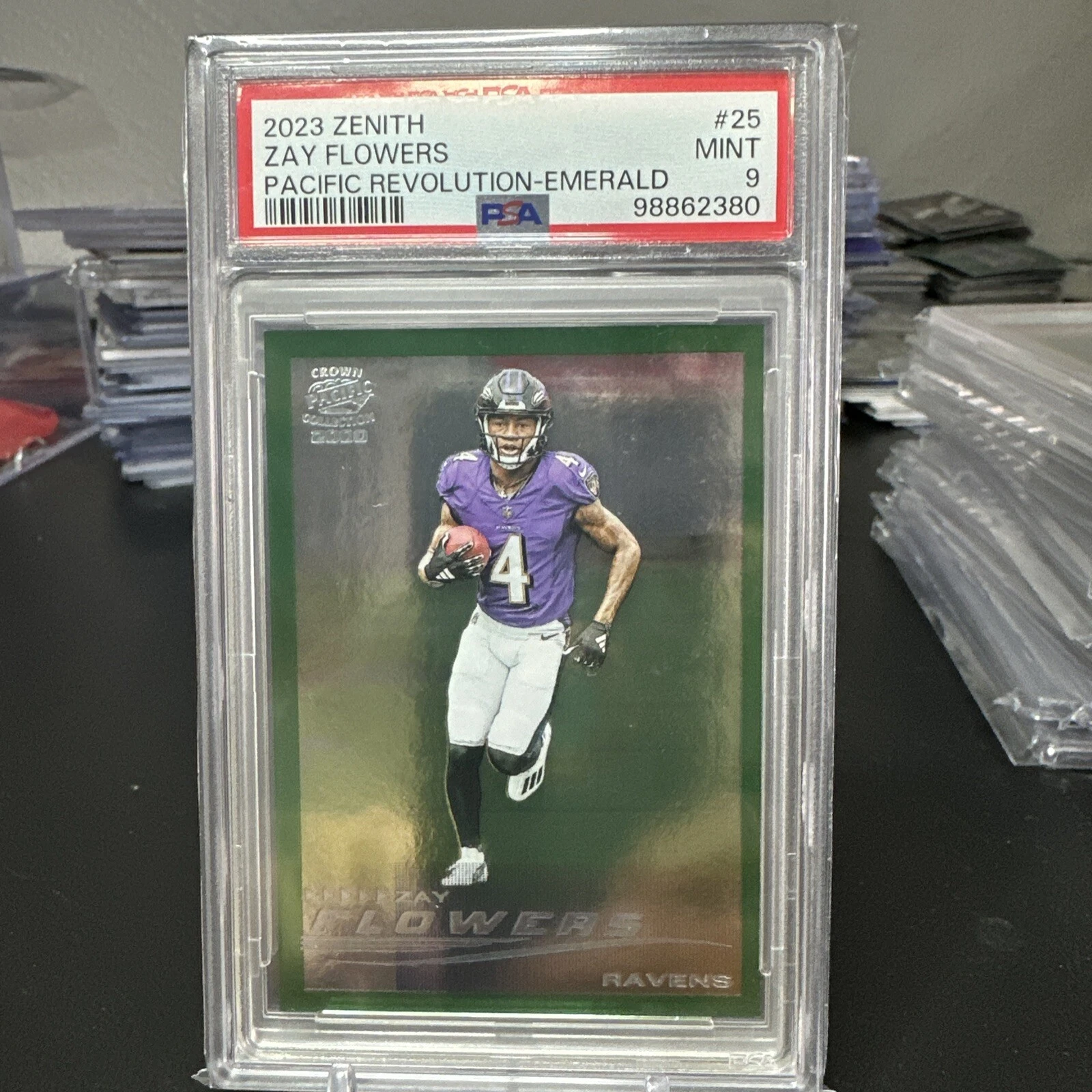 Zay Flowers Panini Zenith Pacific Revolution #25 Emerald