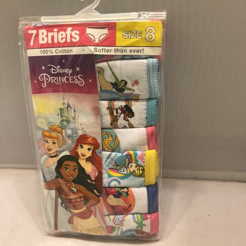 Disney Princess Girls Briefs Underwear Size 8 Panties - Picture 3 of 17