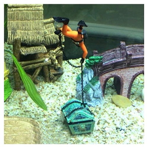 Treasure Hunter Diver Air Driven Decoration Aquarium Fish Tank Decor - Picture 4 of 13