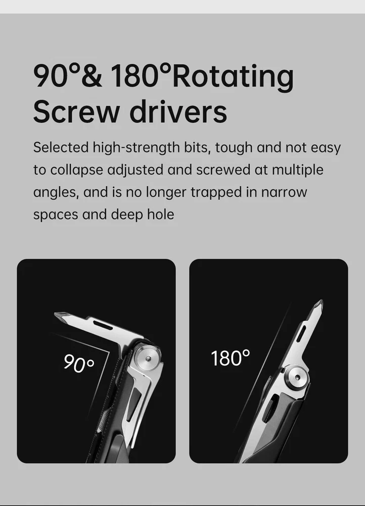 Multi-Tool Survival Knife with Scissors Screwdriver Bottle Opener for Camping Hunting