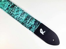 Clear Waters Guitar Strap - Blue Waves Guitar Strap -