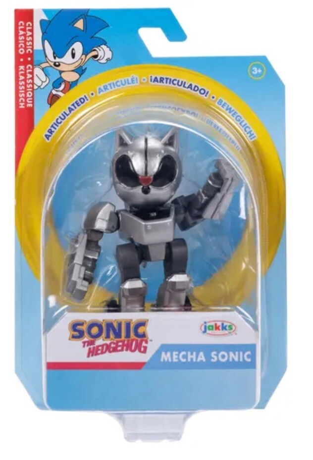 Sonic The Hedgehog 6cm Classic Mecha Sonic Figure Brand New