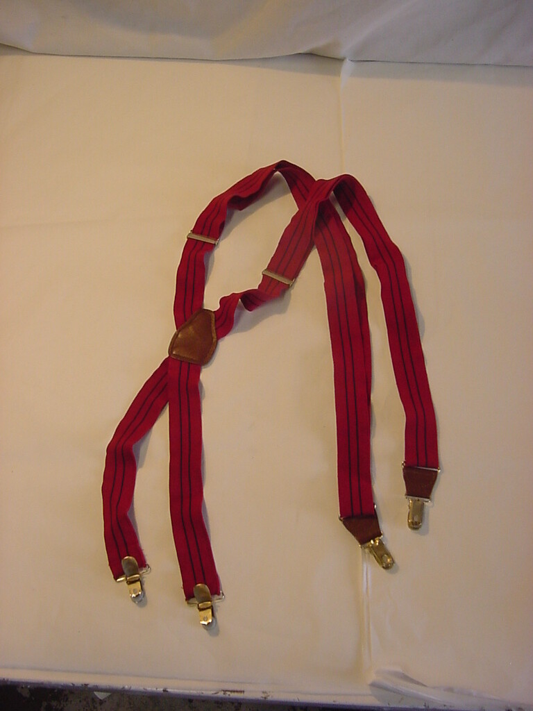 RED SUSPENDERS | eBay