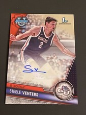 2023-24 Bowman University Steele Venters 1st Bowman Prospect Auto Gonzaga