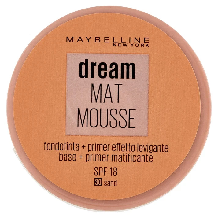 MAYBELLINE NEW YORK Fond de Teint Dream Matte Mousse 30 sable SPF 18 Maybelline